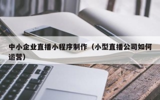 内江中小企业直播小程序制作（小型直播公司如何运营）